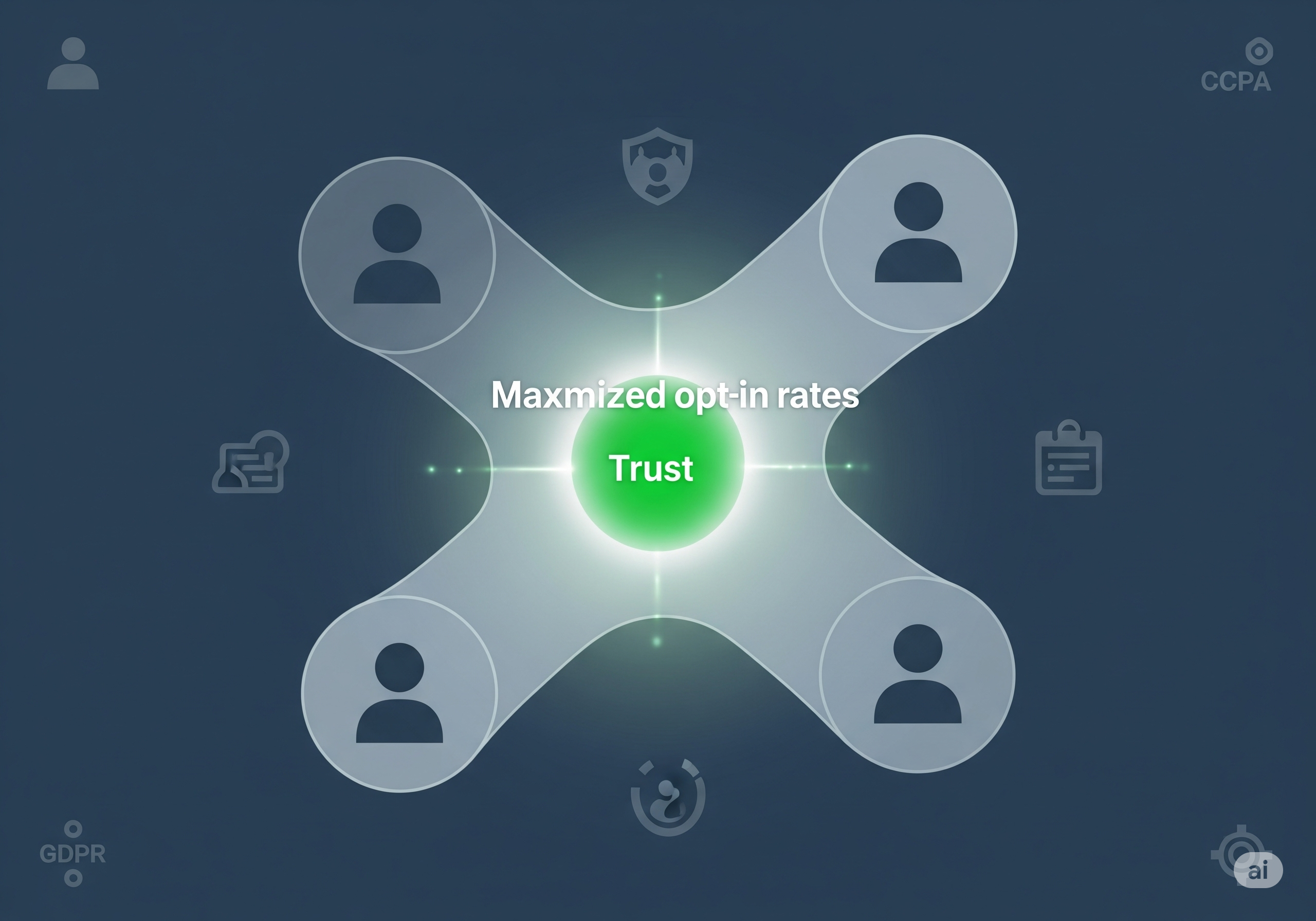 An illustration showing a diverse team collaborating around a computer screen with charts and graphs.